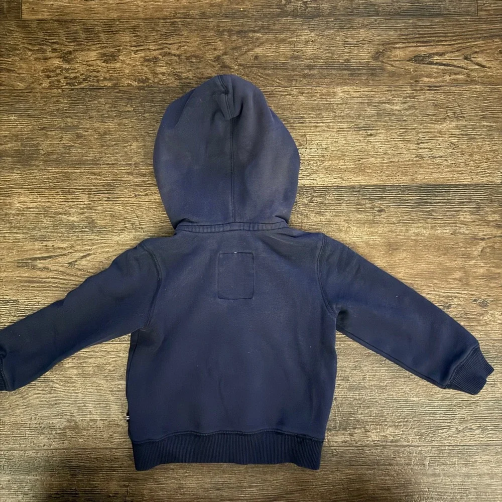Nautica Navy Blue Full Zip Hoodie Sweatshirt‎ Boys